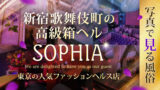 写真で見る風俗：新宿歌舞伎町の高級箱ヘル『SOPHIA(ソフィア)』/東京の人気ファッションヘルス店